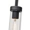 Z-Lite Beau Pendant, 1-Light, 4.75 In.W x 12.75 In.H, Matte Black/Clear 740P-ROD-MB - alternate 3